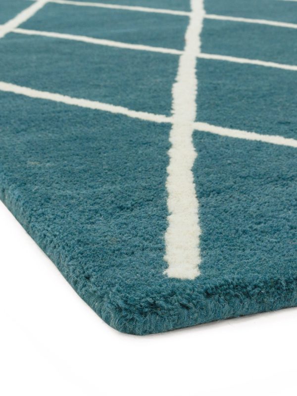 Carpete Albany Diamond Teal - Image 3