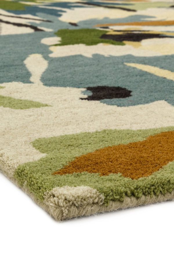 Carpete Reef rf11 Floral Green Multi - Image 2